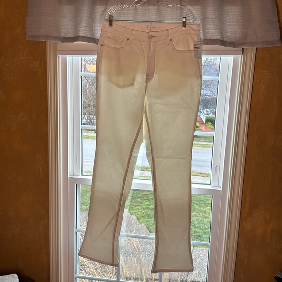 Good American Denim - Women’s Good American plus jeans, size 16 Tall, white, bootcut